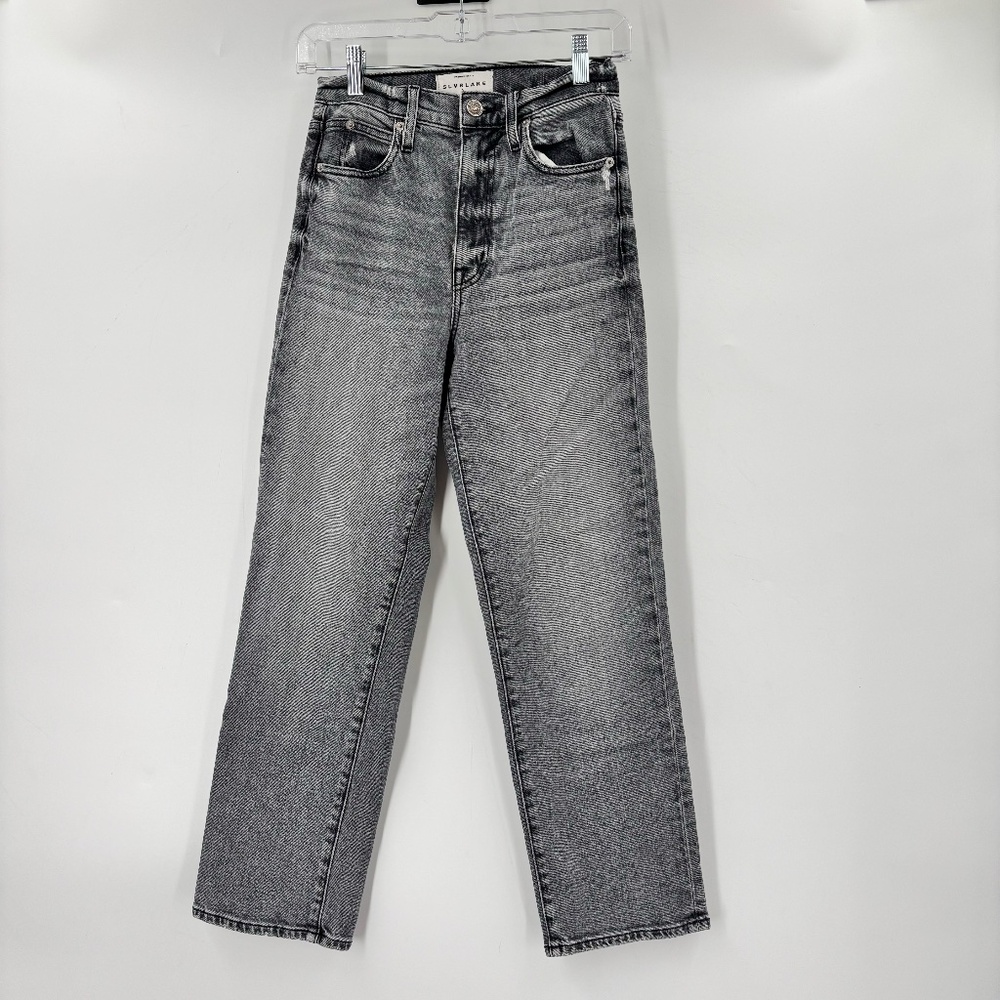 SLVRLAKE Grey Washed Ankle Jeans